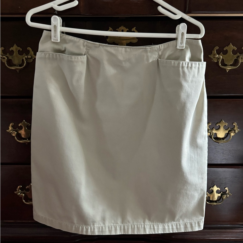 Talbots - Light tan, size 12 skirt, 100% cotton.